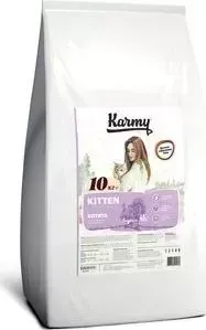 Сухой корм Karmy Kitten Индейка для котят, беременных и ящих кошек 10кг