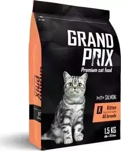 Сухой корм Grand Prix Kitten Salmon с лососем для котят 1,5кг