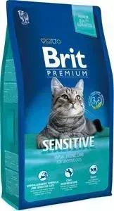 Сухой корм Brit Premium Cat Sensitive with Lamb с ягненком для кошек с чувствительным пищеварением 8кг (513215)
