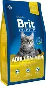 Сухой корм Brit Premium Cat Adult Salmon с лососем в соусе для взрослых кошек 8кг (513130)