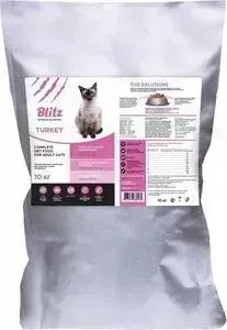 Сухой корм BLITZ Superior Nutrition Adult Cats with Turkey с индейкой для взрослых кошек 10кг