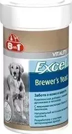 Пивные дрожжи 8in1 Excel Brewer&s Yeast забота о коже и шерсти для кошек и собак 780таб