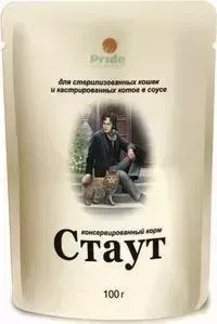 Паучи Стаут для стерилизованных кошек 100г (СТ-203)