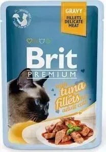 Паучи Brit Premium GRAVY with Tuna Fillets for Adult Cats кусочки в соусе с филе тунца для взрослых кошек 85г (518548)