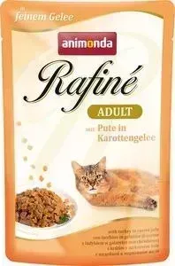 Паучи Animonda Rafine Adult with Turkey in Carrot Jelly с индейкой в морковном желе для кошек 100г (83794)