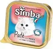 Консервы SIMBA Cat Pate with Fish с рыбой паштет для кошек 100г