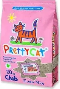Наполнитель PrettyCat Euro Mix комкующийся для кошек 20 кг Club