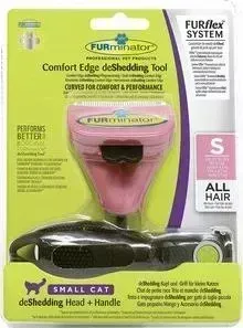Фурминатор FURminator FURflex deShedding Tool S Comfort Edge Small Cat All Hair против линьки для маленьких кошек с любой длиной шерсти