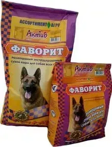 Сухой корм Фаворит Актив для активных собак всех пород 13кг