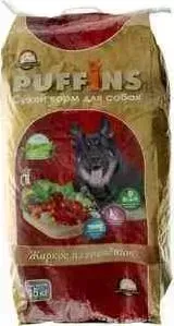 Сухой корм Puffins Жаркое из говядины для собак 15кг