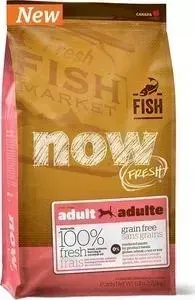 Сухой корм NOW FRESH Dog Adult Grain Free Trout, Salmon Herring беззерновой с форелью,лососем и сельдью для собак с чувствительным ЖКТ 2,72кг (336)