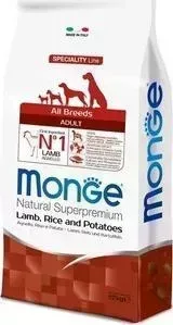 Сухой корм Monge Speciality Line Adult Dog All Breed Lamb, Rice and Potatoes с ягненком, рисом и картофелем для собак всех пород 12кг