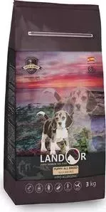 Сухой корм LANDOR Puppy All Breed Duck and Rice гипоаллергенный с уткой и рисом для щенков всех пород от 1 до 18 месяцев 3кг