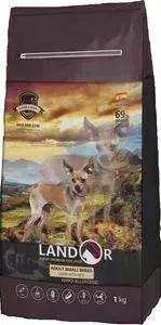 Сухой корм LANDOR Adult Small Breed Lamb with Rice гипоаллергенный с ягнёнком и рисом для взрослых собак мелких пород 1кг