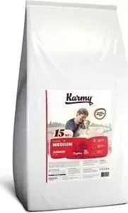 Сухой корм Karmy Medium Junior Dog Индейка для щенков средних пород 15кг