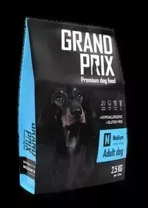 Сухой корм Grand Prix Medium Adult Dog Hypoallergenic Gluten Free гипоаллергенный, без глютена с курицей для собак средних пород 2,5кг