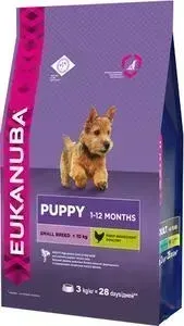 Сухой корм Eukanuba Puppy Small Breed with Chicken с курицей для щенков мелких пород 3кг