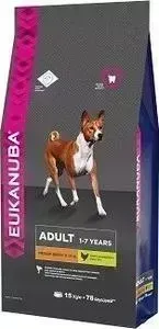 Сухой корм Eukanuba Adult Dog Medium Breed Rich in Chicken с курицей для взрослых собак средних пород 15кг
