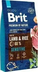 Сухой корм Brit Premium by Nature Sensitive Hight in Lamb Rice с ягненком и рисом для собак с чувствительным пищеварением 8кг (526635)