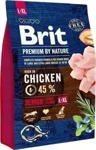 Сухой корм Brit Premium by Nature Senior L+XL Hight in Chicken с курицей для пожилых собак крупных и гигантских пород 3кг (526475)