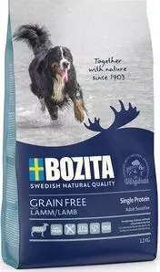 Сухой корм BOZITA Grain Free Adult Sensitive Single Protein with Lamb 23/12 беззерновой с ягненком для взрослых собак 1,1кг (40612)