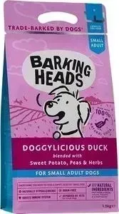 Сухой корм BARKING HEADS Small Breed Tiny Paw&s Quackers Grain Free Duck Trout беззерновой с уткой и форелью для собак мелких пород 1,5кг (0827/18143)