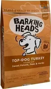 Сухой корм BARKING HEADS Adult Dog Turkey Delight Grain Free Turkey беззерновой с индейкой и бататом для собак 12кг (1275/18149)