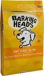 Сухой корм BARKING HEADS Adult Dog Fat Dog Slim Light Diet with Chicken Rice с курицей и рисом худеющий толстячок для собак 2кг (0193/18128)