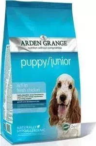 Сухой корм ARDEN GRANGE Puppy/Junior Hypoallergenic Rich in Fresh Chicken гипоалергенный с курицей для щенков и молодых собак 15кг (AG601160)