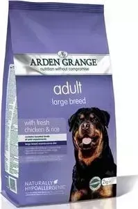 Сухой корм ARDEN GRANGE Adult Dog Large Breed with Fresh ChickenRice с курицей и рисом для взрослых собак крупных пород 12кг (AG615341)