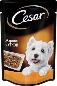Паучи Cesar жаркое с уткой для собак 100г (10183505)