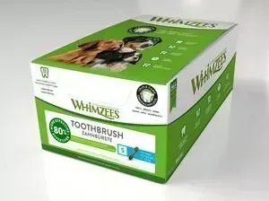 Лакомство Whimzees Toothbrush Star S Bulk In Display Box Зубная щетка для собак S 9см 150шт в коробке (WHZ242ROW)