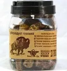 Лакомство GreenQZin Beef Zone сушеный бычий пенис субпродукт говяжий для собак 500г (BZPzC)