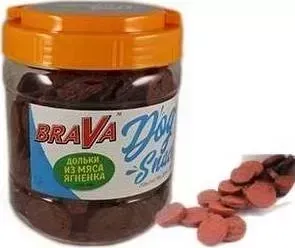 Лакомство BraVa Dog Snacks дольки из мяса ягнёнка для собак 600 г (110691)