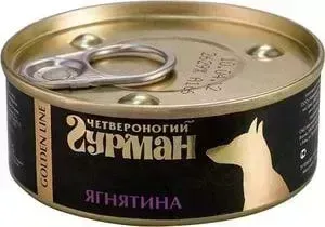 Консервы Четвероногий гурман Golden Line ягнятина для собак 100г