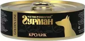 Консервы Четвероногий гурман Golden Line кролик для собак 100г