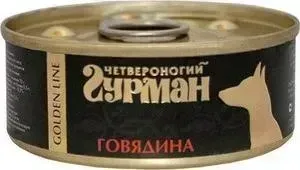 Консервы Четвероногий гурман Golden Line говядина для собак 100г