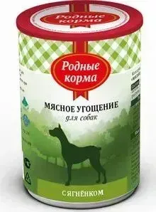 Корм Родные Корма Мясное угощение с Ягненком для собак 340г