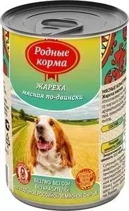 Корм Родные Корма Жареха мясная по-двински для собак 410г