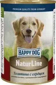 Консервы Happy Dog Natur Line телятина с сердцем для собак 400г (71427)