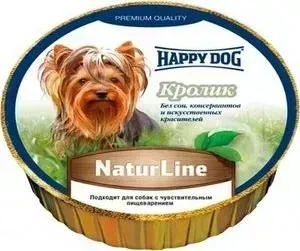 Консервы Happy Dog Natur Line кролик для собак 85г (71499)