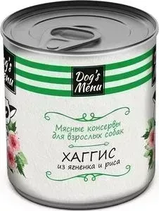 Консервы Dog&amp;#039;s Menu Dog&s Menu Хаггис из ягненка и риса для взрослых собак 750г