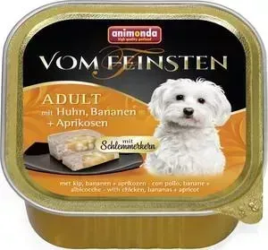 Консервы Animonda Vom Feinsten Adult меню для гурманов с курицей, бананом и абрикосами для привередливых собак 150г (82645)