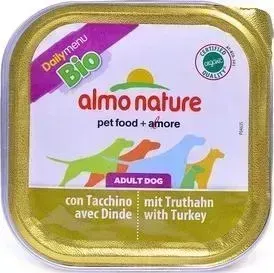 Консервы Almo Nature Daily Menu Bio Adult Dog with Turkey паштет с индейкой для собак 100г (1179)