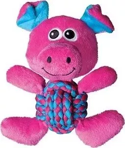 Игрушка KONG Weave Knots Pig Medium "Свинка" средняя 22х20см для собак
