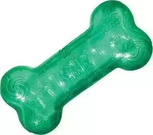 Игрушка KONG Squeezz Crackle Bone Medium "Косточка хрустящая" средняя 15х4см для собак