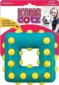 Игрушка KONG Dotz Square Large "Квадрат" большой 13см для собак