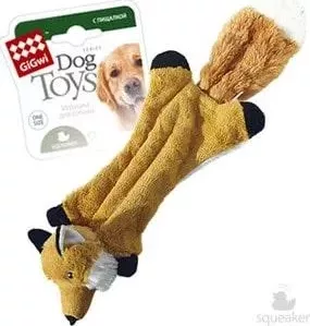 Игрушка GiGwi Dog Toys Squeaker шкурка лисы с пищалками для собак (75261)