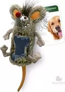 Игрушка GiGwi Dog Toys Squeaker мышь с большой пищалкой для собак (75288)