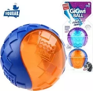 Игрушка GiGwi Ball Squeak мяч с пищалкой для собак 2шт (75328)